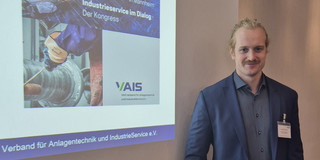 Kongress Industrieservice im Dialog Jonas Eichholz auf dem Kongress Industrieservice im Dialog